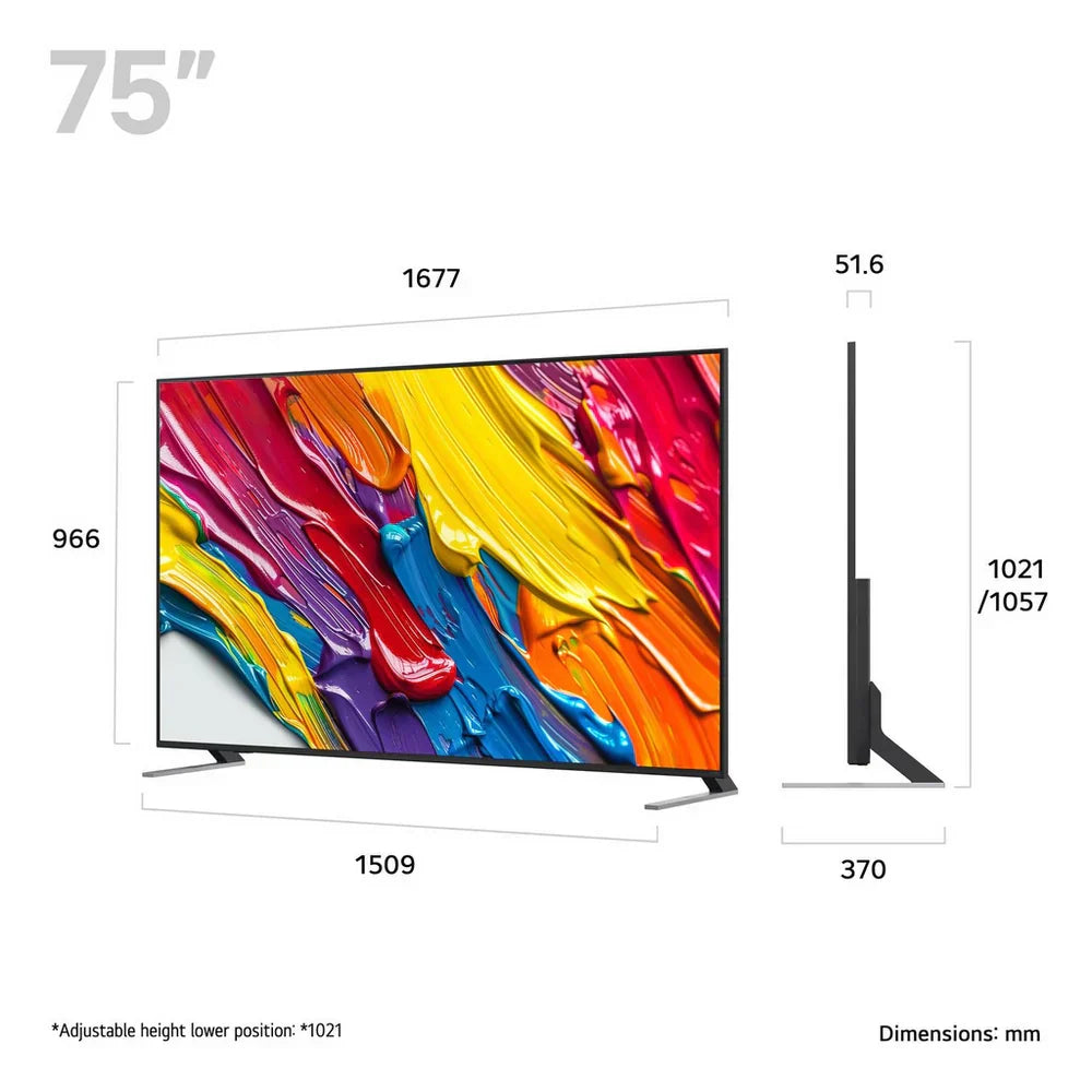 LG 75QNED84A6C 75 Inch QNED evo AI QNED84 HDR 4K Ultra HD Smart TV 2025