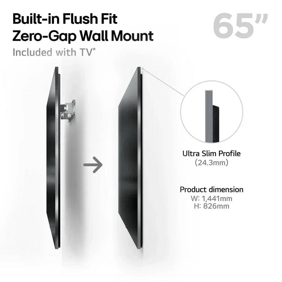 LG OLED65G54LW 65 Inch Inch OLED evo AI G5 OLEDG54LW 4K Ultra HD HDR Smart TV 2025 - Wall mount version