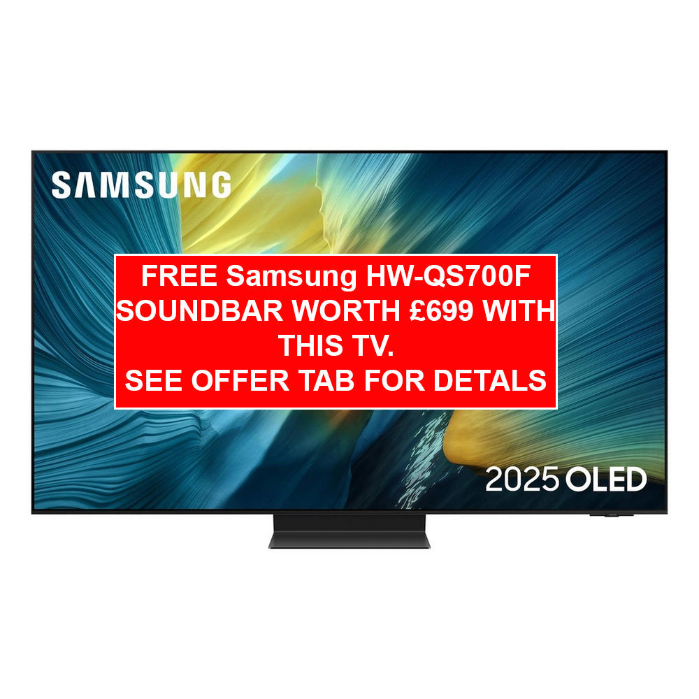 Samsung QE55S95FATXXU 55 Inch S95F OLED 4K Ultra HD HDR Smart AI TV 2025